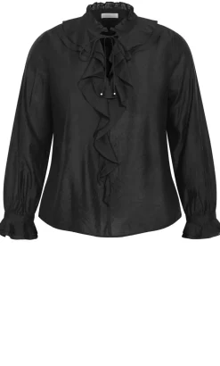 Dakota Frill Top - black