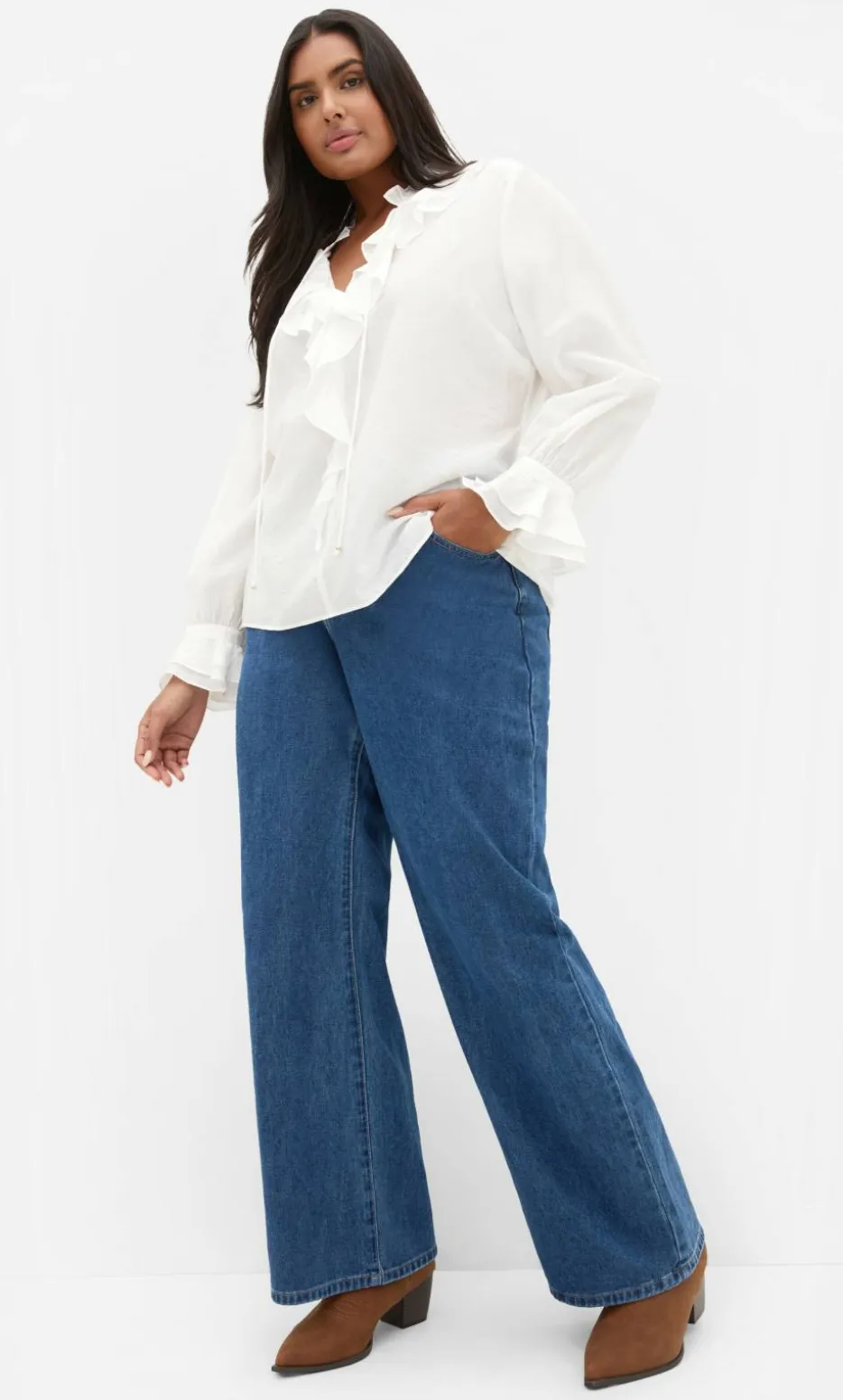 Dakota Frill Top - ivory