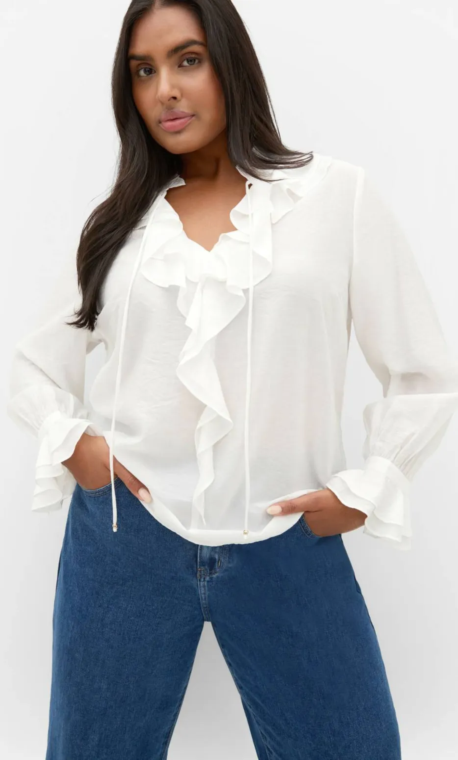 Dakota Frill Top - ivory