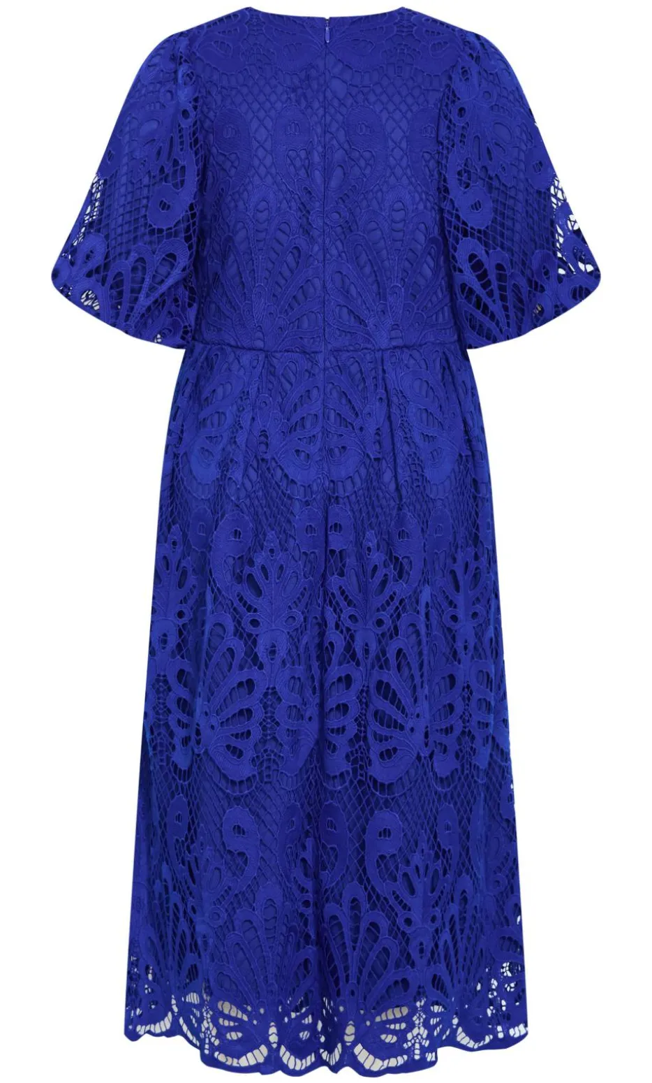 Dani Embroidered Midi Dress - ocean blue