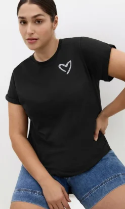 Davina Cotton Tee - black