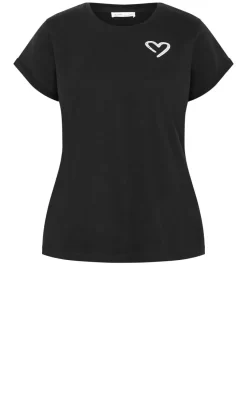 Davina Cotton Tee - black