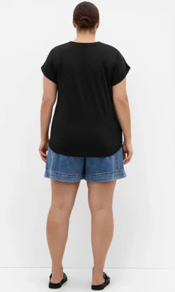 Davina Cotton Tee - black