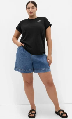 Davina Cotton Tee - black