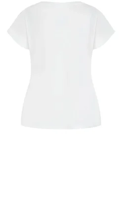 Davina Cotton Tee - ivory