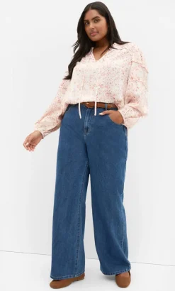 Desert Print Long Sleeve Shirt - pale blush