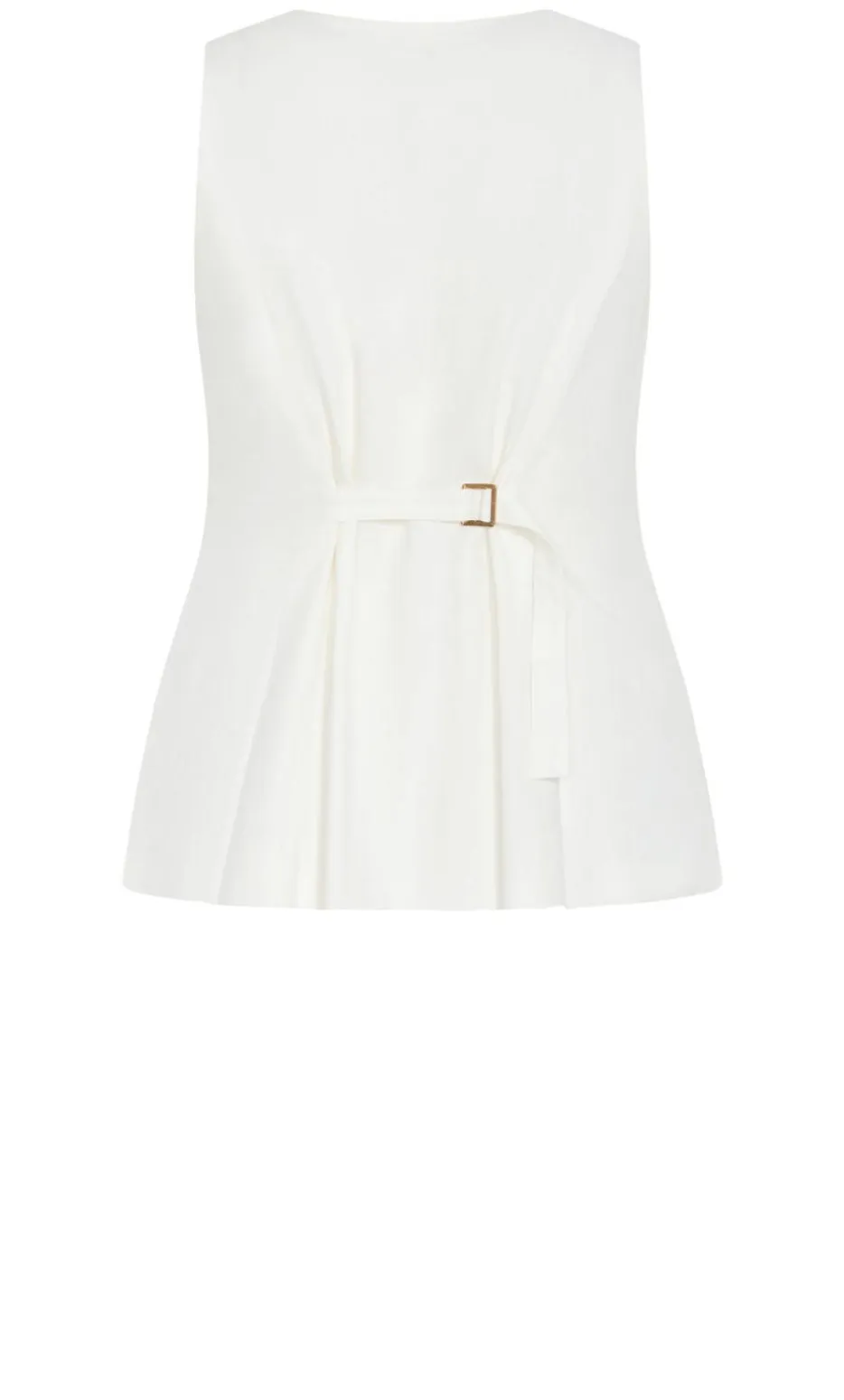 Devienne Linen Vest - ivory