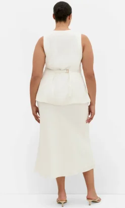 Devienne Linen Vest - ivory