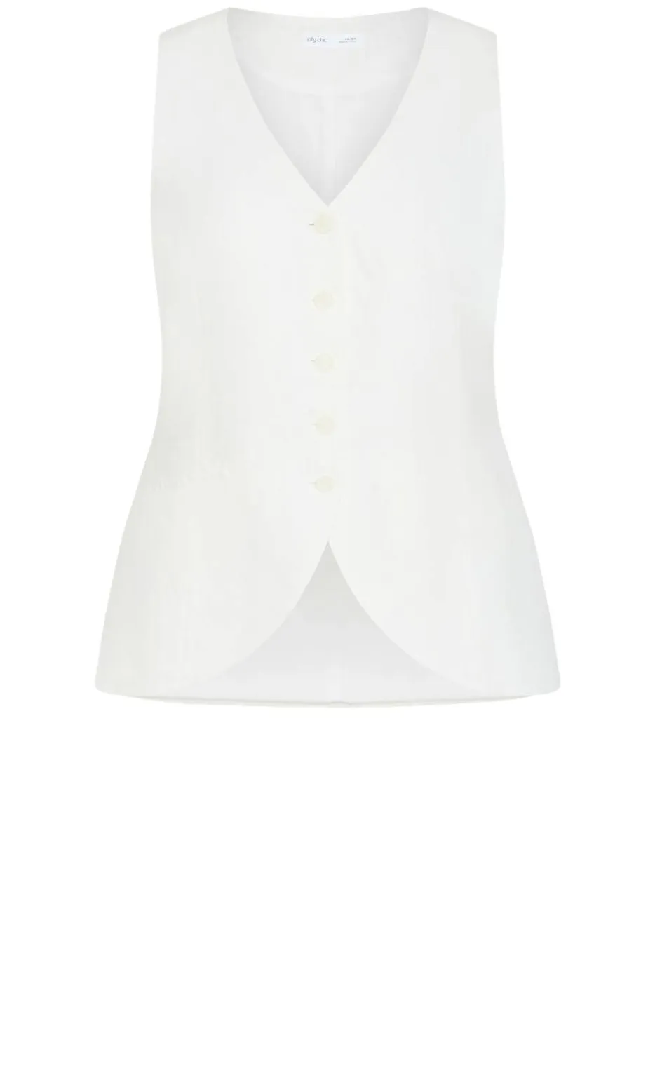 Devienne Linen Vest - ivory