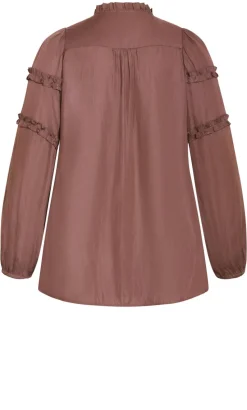 Drama Queen Long Sleeve Shirt - cinnamon