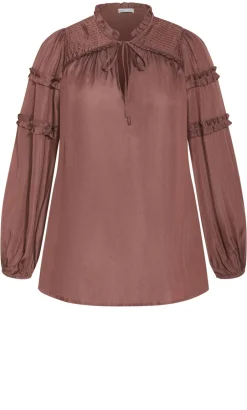 Drama Queen Long Sleeve Shirt - cinnamon