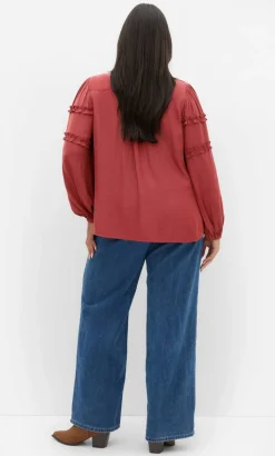 Drama Queen Long Sleeve Shirt - sienna