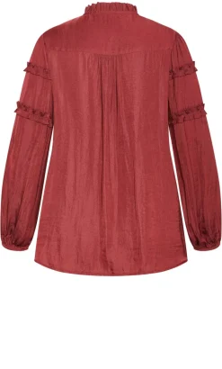 Drama Queen Long Sleeve Shirt - sienna