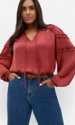 Drama Queen Long Sleeve Shirt - sienna