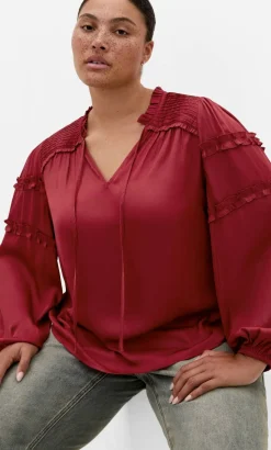 Drama Queen Long Sleeve Shirt - deep rosewood