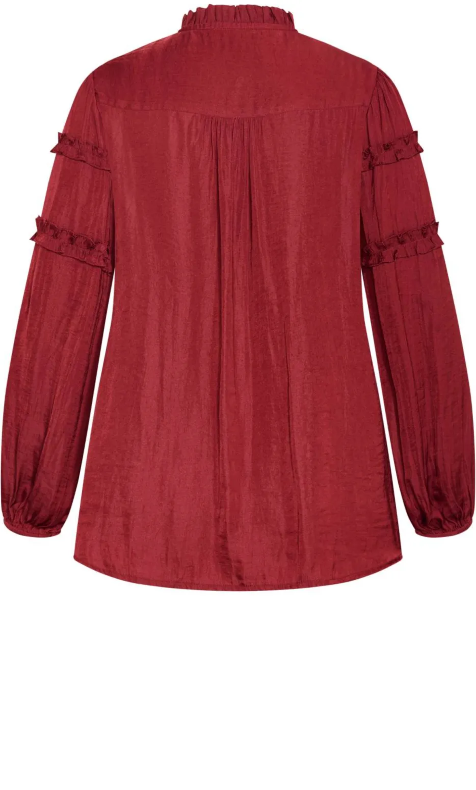 Drama Queen Long Sleeve Shirt - deep rosewood