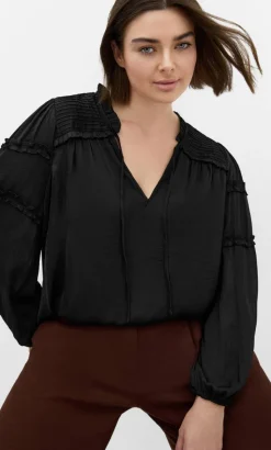 Drama Queen Long Sleeve Shirt - black