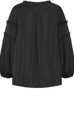 Drama Queen Long Sleeve Shirt - black