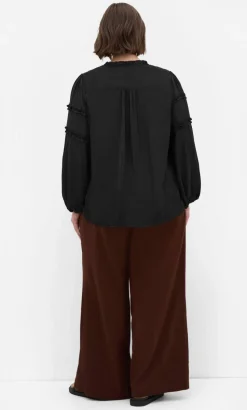 Drama Queen Long Sleeve Shirt - black