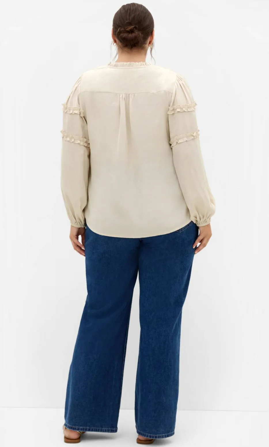 Drama Queen Long Sleeve Shirt - porcelain
