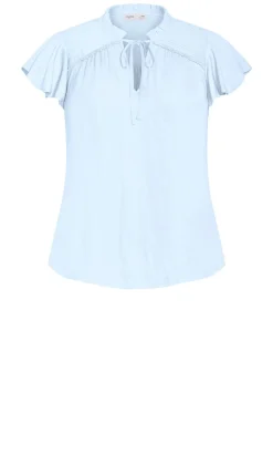 Drama Queen Short Sleeve Shirt - sky blue