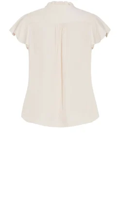 Drama Queen Short Sleeve Shirt - porcelain