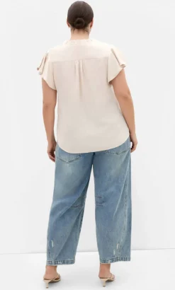 Drama Queen Short Sleeve Shirt - porcelain