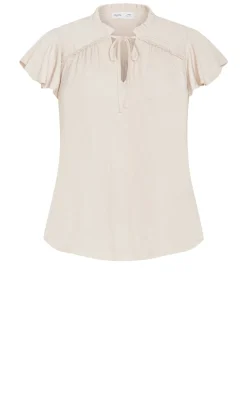 Drama Queen Short Sleeve Shirt - porcelain