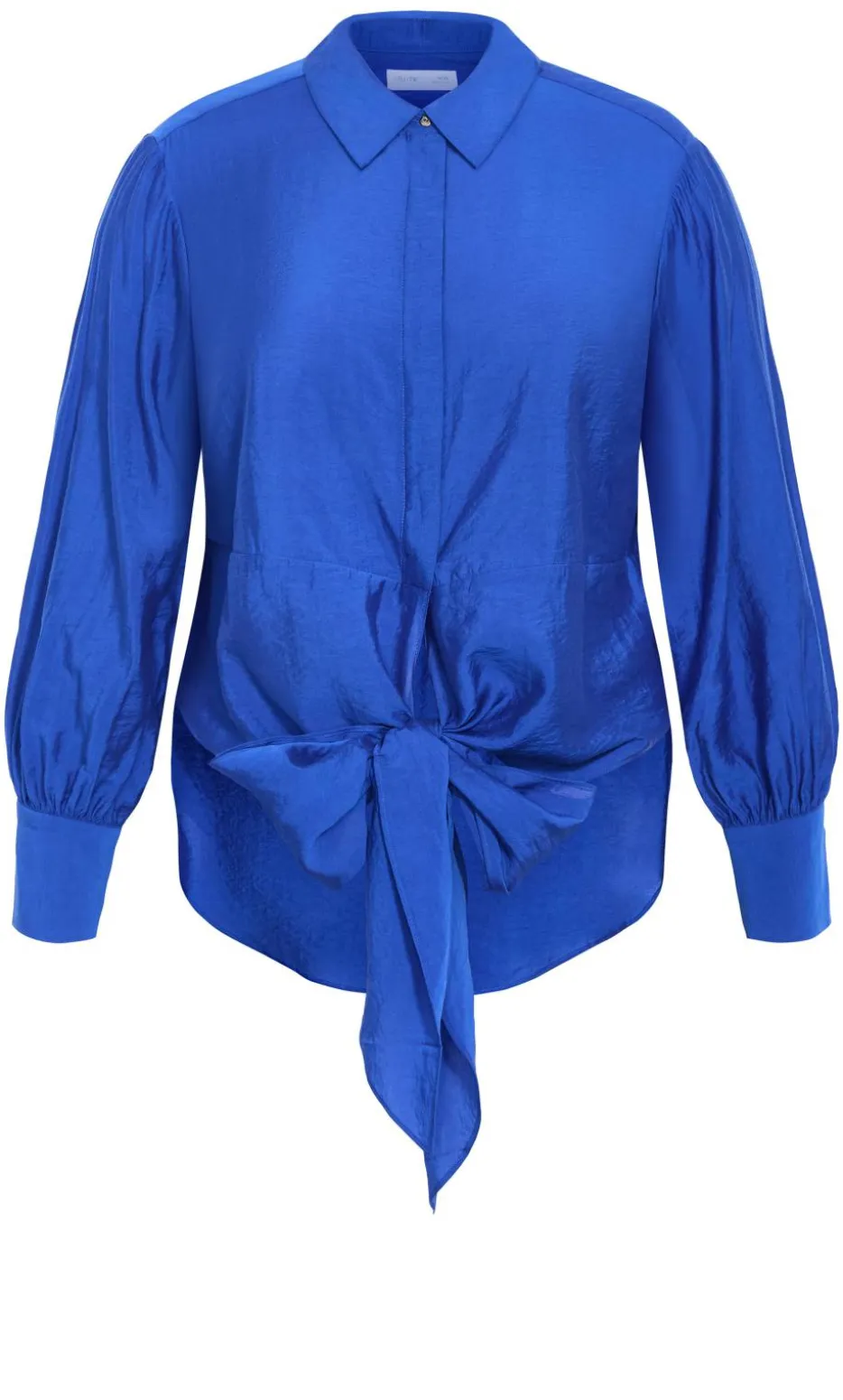 Elena Hem Detail Shirt - cerulean