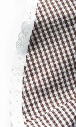 Eleni Gingham Shirt - chocolate