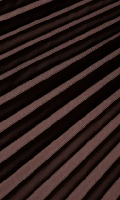 Elia Pleat Dress - chocolate