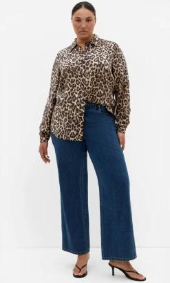 Elsie Leopard Print Shirt - chocolate
