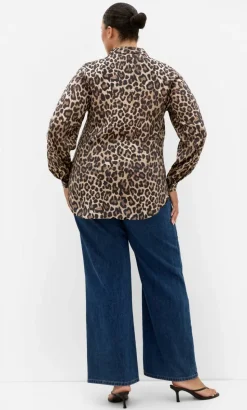 Elsie Leopard Print Shirt - chocolate