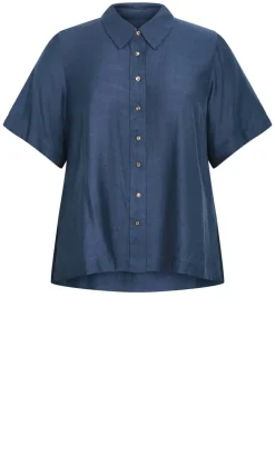 Emma Short Sleeve Shirt - petrol