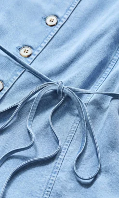 Evani Soft Denim Vest - light wash