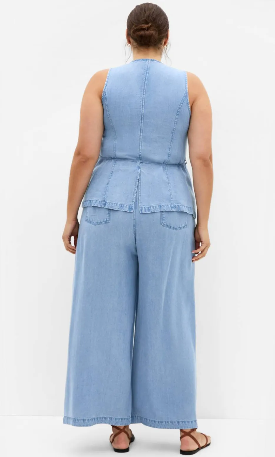 Evani Soft Denim Vest - light wash