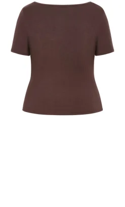 Everyday Scoop Tee - chocolate