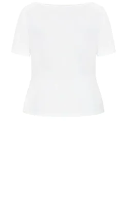 Everyday Scoop Tee - ivory