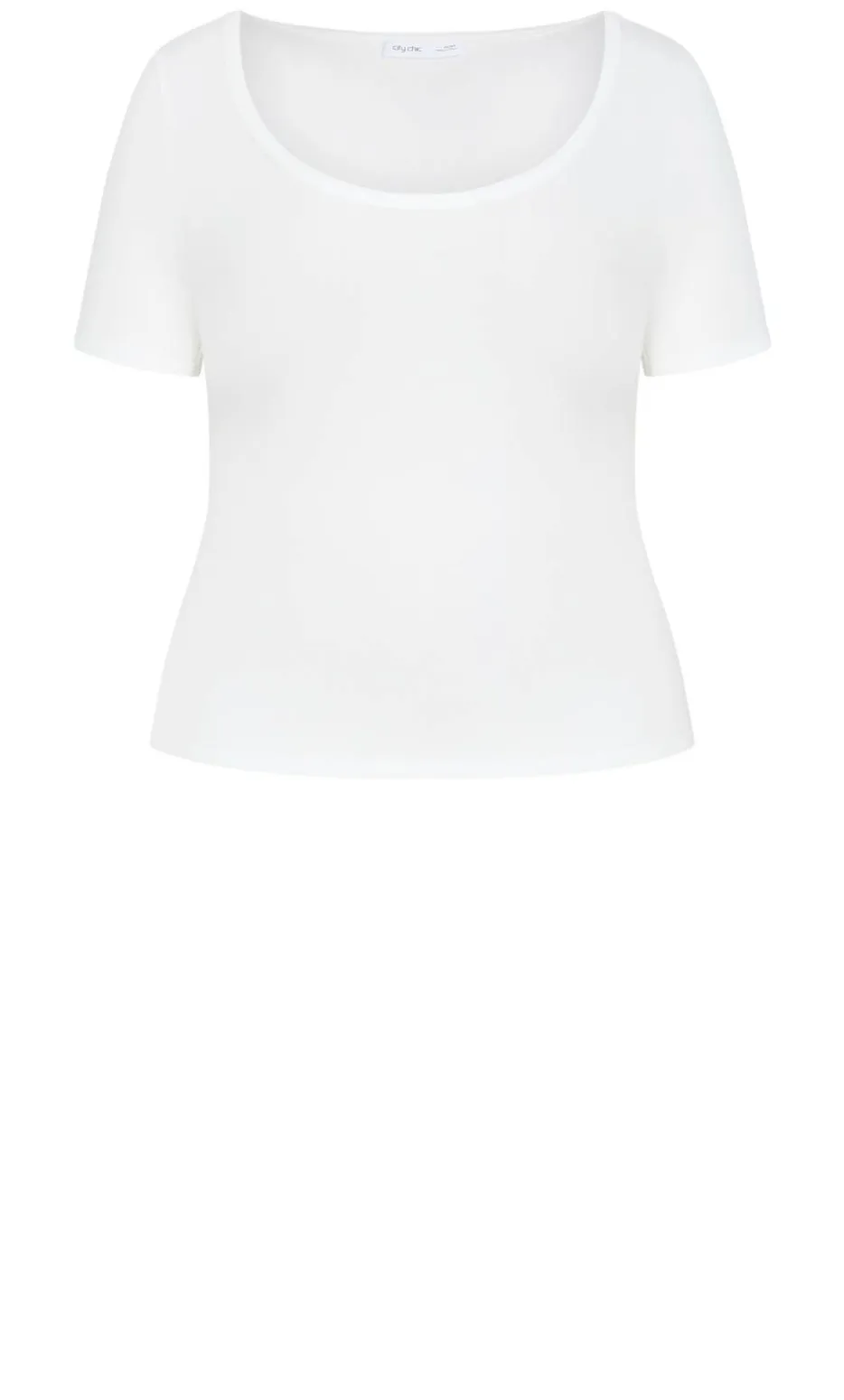 Everyday Scoop Tee - ivory