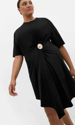 Fashion Tee Mini Dress - black