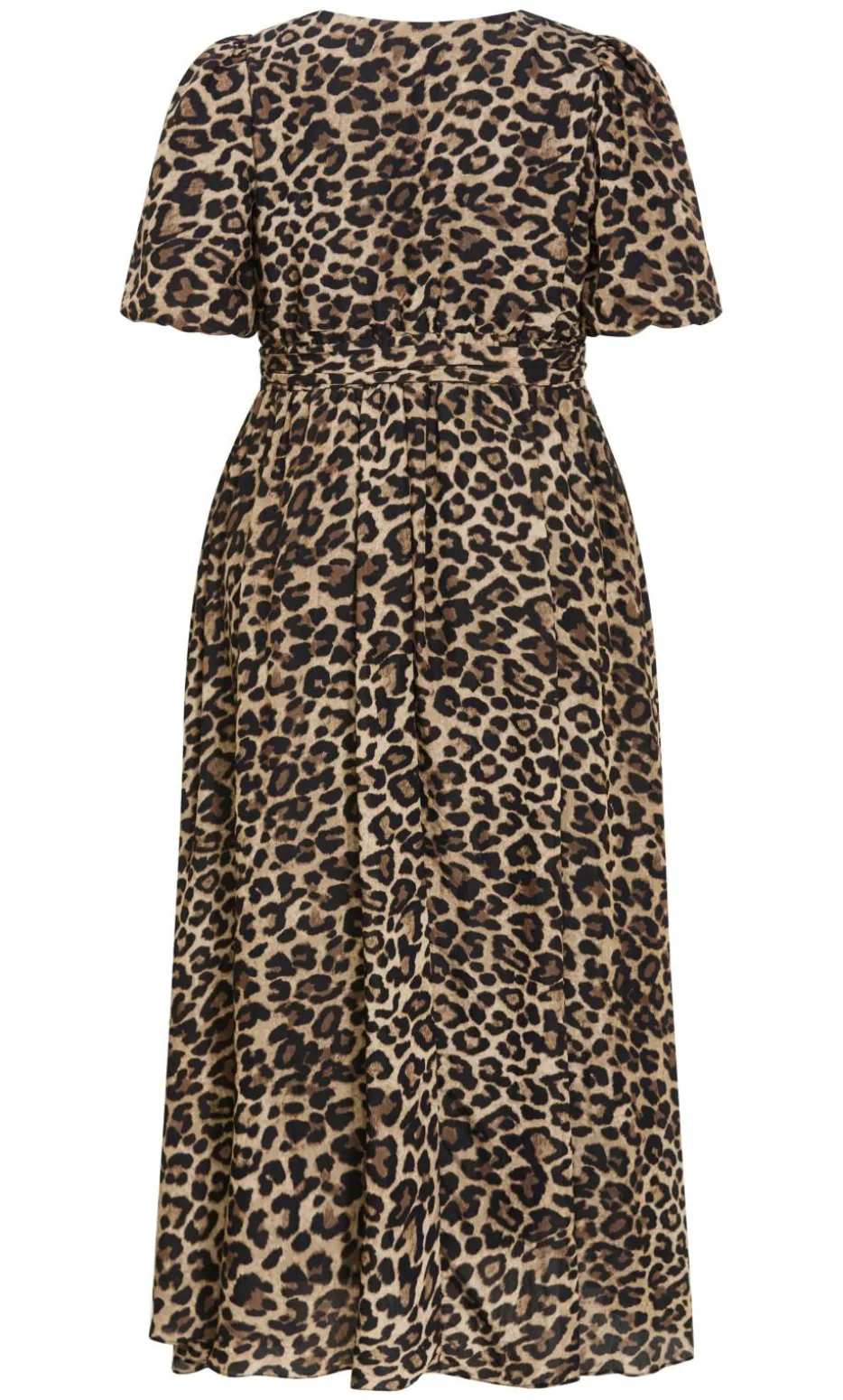 Felicity Leopard Print Maxi Dress - chocolate