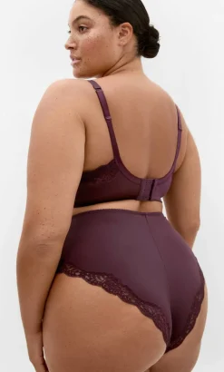Fifi Hi Waist Shorty - bordeaux