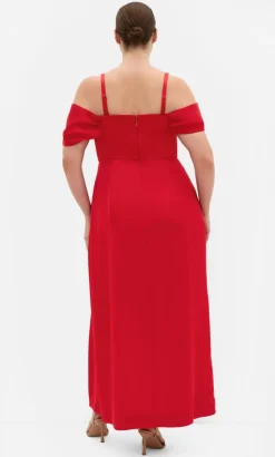 Forbidden Love Maxi Dress - red