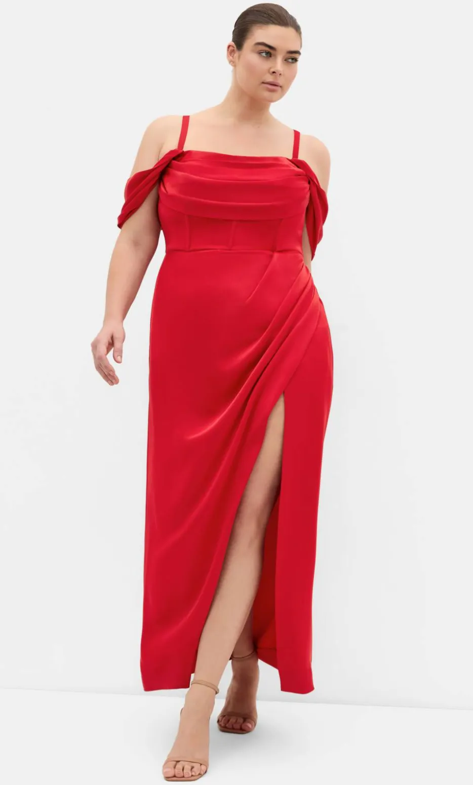 Forbidden Love Maxi Dress - red