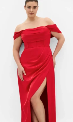 Forbidden Love Maxi Dress - red