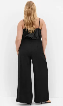 Francesca Wide Leg Pant - black