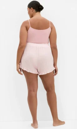 Gigi Gingham Pyjama Shorts - pink