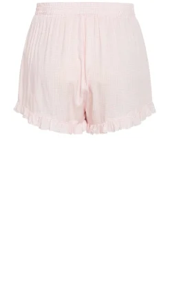 Gigi Gingham Pyjama Shorts - pink