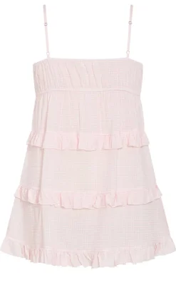 Gigi Gingham Sleep Chemise - pink