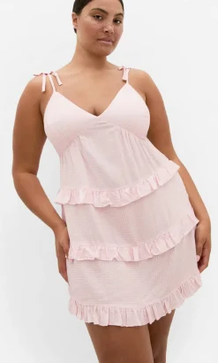 Gigi Gingham Sleep Chemise - pink